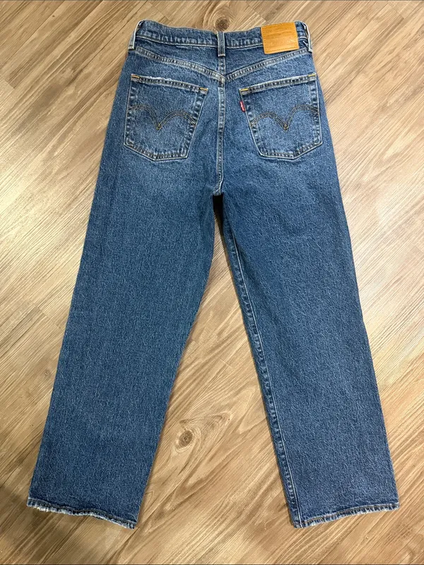 Levi’s Premium Ribcage Straight Ankle Jeans 27 My Honor Dark Wash $110 - Image 5