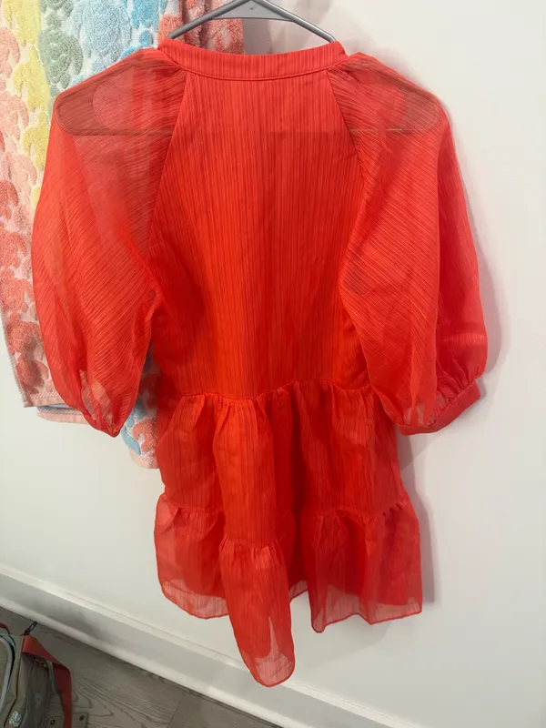 Amanda Uprichard Diego Dress in Reiss Coral - Image 2
