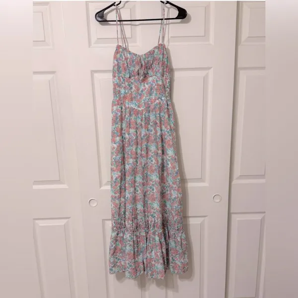 American Eagle Corset Tiered Midi Dress - Image 2
