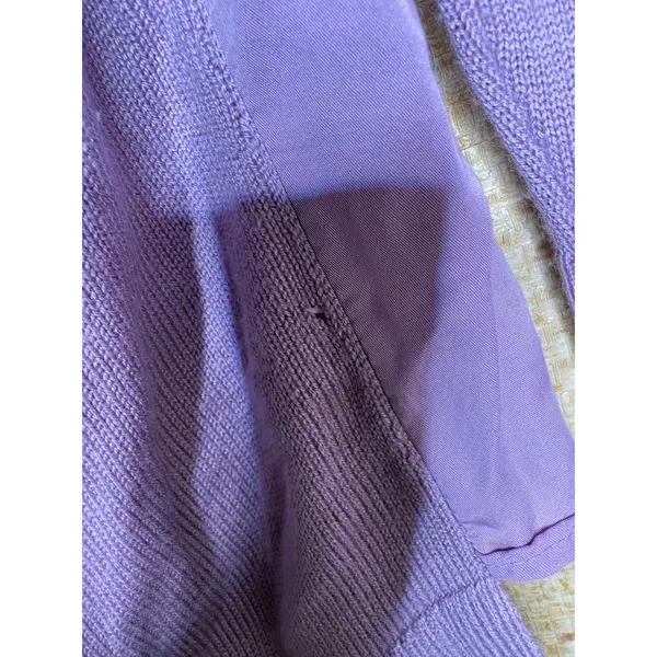 Lululemon Still at Ease Lavender Purple Open Back Knit Sweater Long Sleeve - Image 4