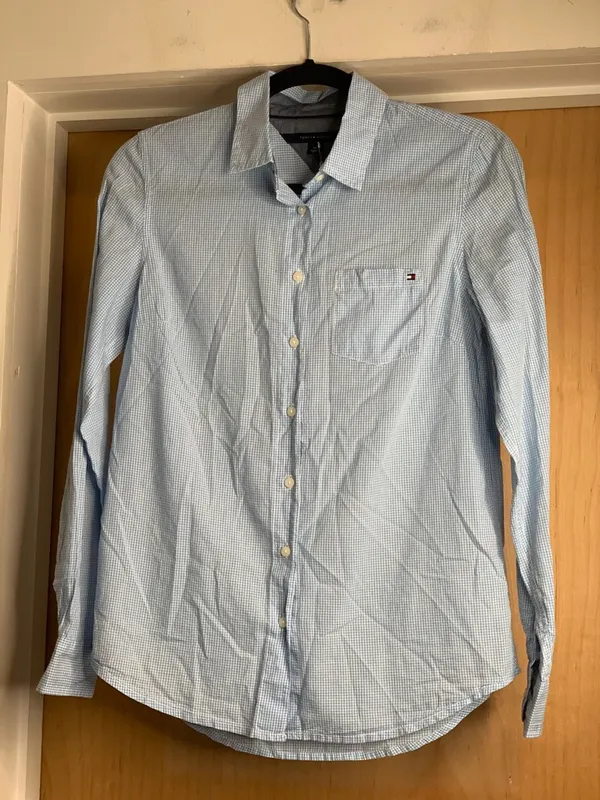 Tommy Hilfiger Dutch Canal Micro-Check Buttonup Shirt Size-Small Classic Preppy - Image 3