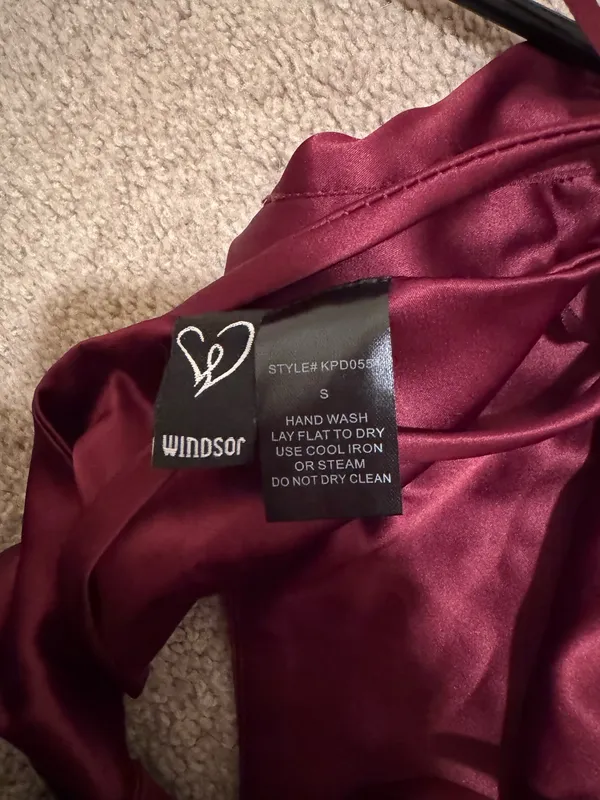 Windsor Halter Bandana Satin Tie Back Top - Image 4