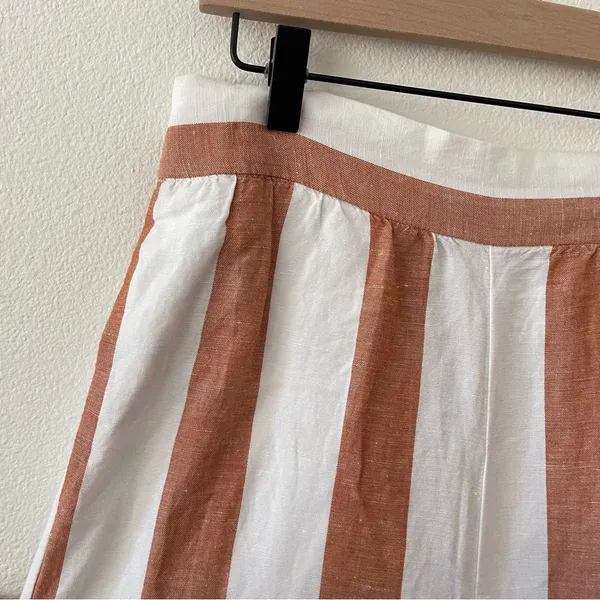 Madewell Huston Pull-On Crop Pants in Evelyn Stripe M - Image 10