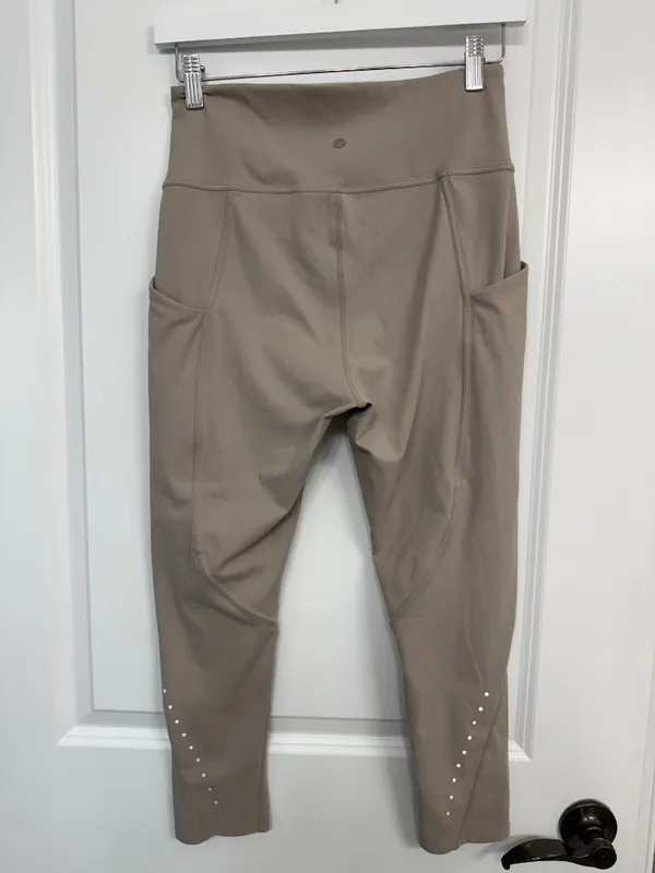 Danskin Taupe High Rise Pocket 7/8 Workout Leggings M - Image 5