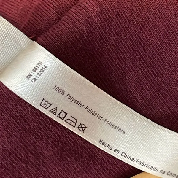 Free People Run My‎ Way Fleece Sherpa Jacket Oversized Plush Hoodie Maroon Small - Image 10