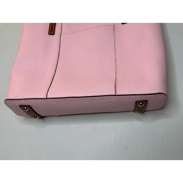 DOONEY & BOURKE Pale Pink Pebbled Leather Lexington Shopper Shoulder Bag - Image 11