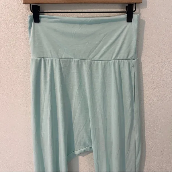 Free People Movement Echo‎ Harem Pants Super Soft Mint Green Cinched Ankle XS - Image 4