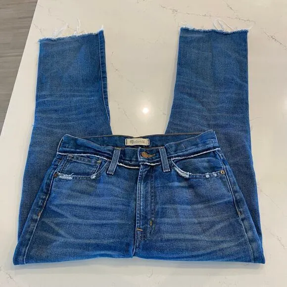 Madewell Retro Crop Bootcut Distressed Jeans Size 25 Tall‎ - Image 5