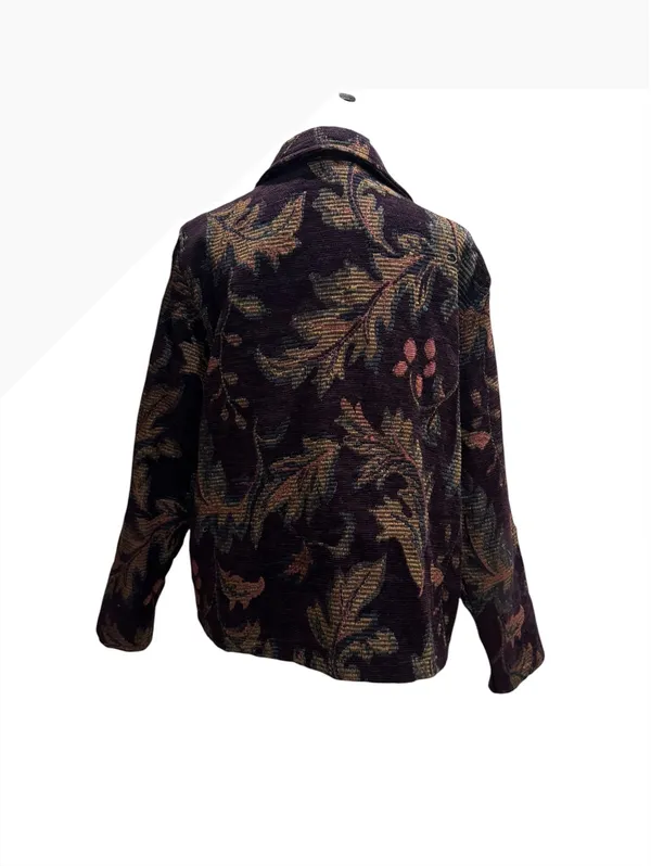 First Option Women's Floral Patterned Corduroy Jacket XL - Image 2
