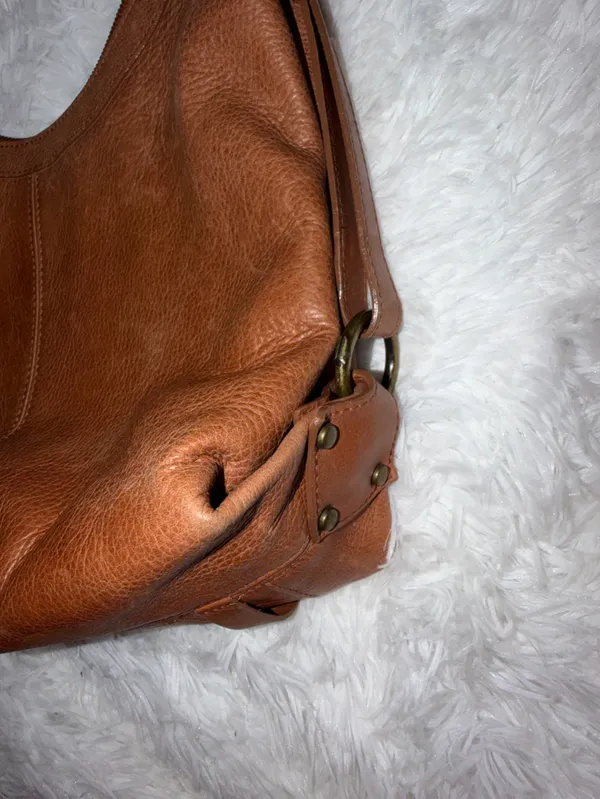 Frye Brown Classic Brown Leather Hobo Shoulder Bag - Image 5