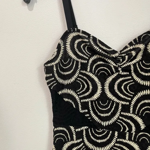 Free‎ People Lower East Side Black Lace Mini Dress Romantic Boho Sz S - Image 6