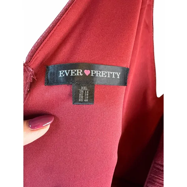 Ever Pretty Red Sparkly Gown - Image 11