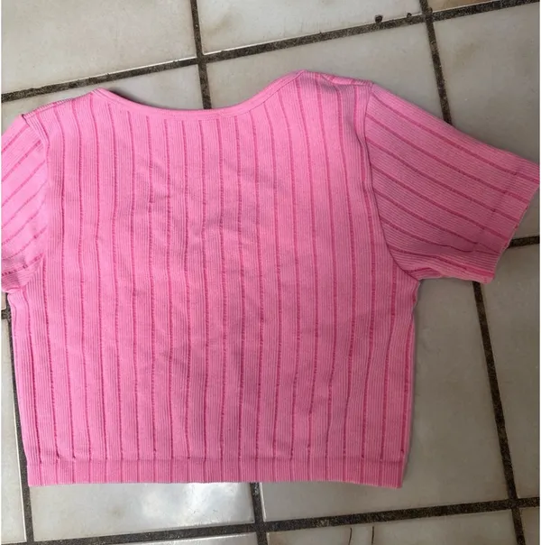 Brand New Zara SEAMLESS TOP Pink Size Large - Image 11