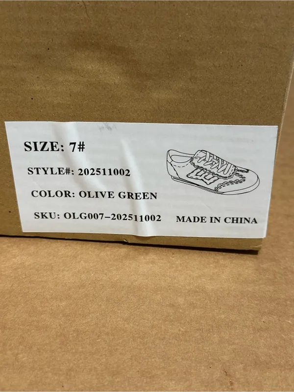 Empty Entire Olive Green Sneakers — Size 7 — New with Tags - Image 6