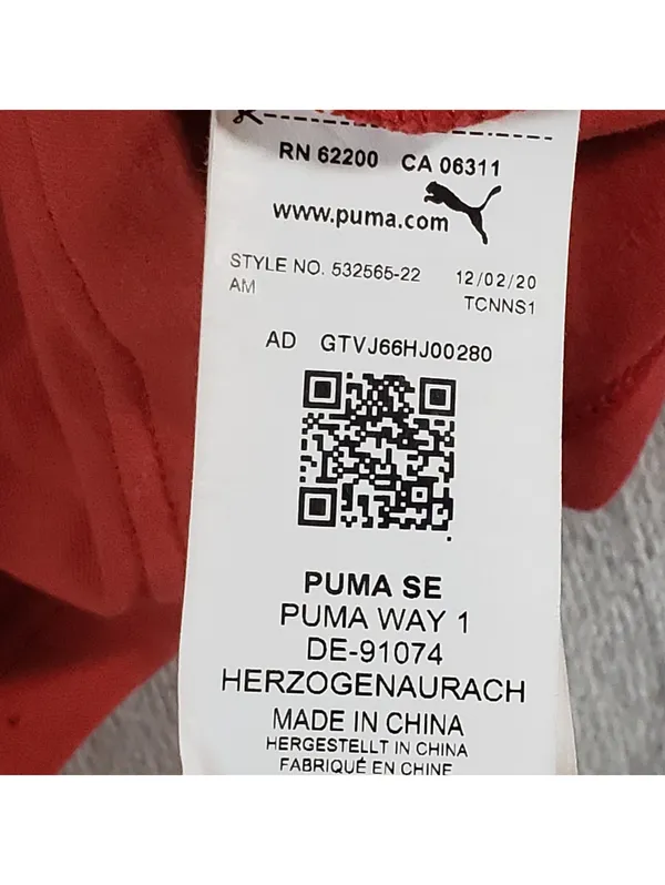 PUMA Red Scoop Neck Sleeveless Cut Out Stretch Knit Bodycon Mini Dress M - Image 4