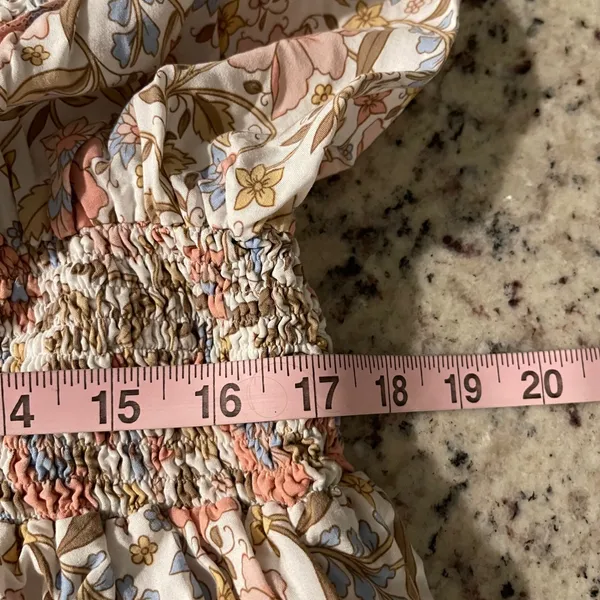 Walker & Wade Floral Smocked Midi Dress | Cottagecore Romantic | Small‎ - Image 10