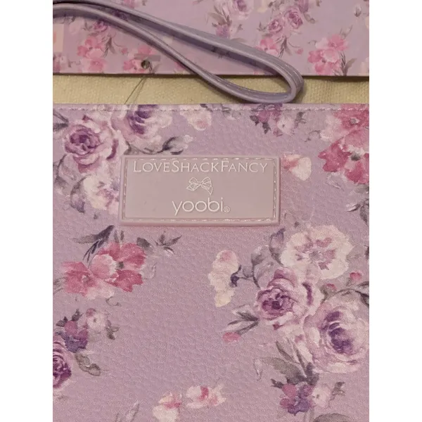 LoveShackFancy x Yoobi Happy Thoughts Floral Accessory Pouch Wristlet NWT - Image 6