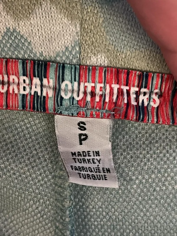 Urban Outfitters Pants Womens Small Multicolor Knit Flare Leg Geometric Stretch - Image 7