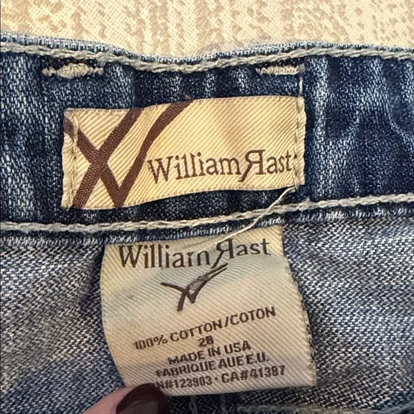 William Rast Belle Flare Jeans Size 28 Distressed Ripped Denim Snap Pockets - Image 5