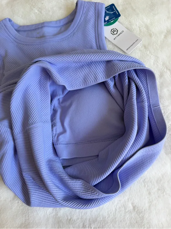 Attraco High Neck Tank Top Purple Size Medium NWT - Image 8