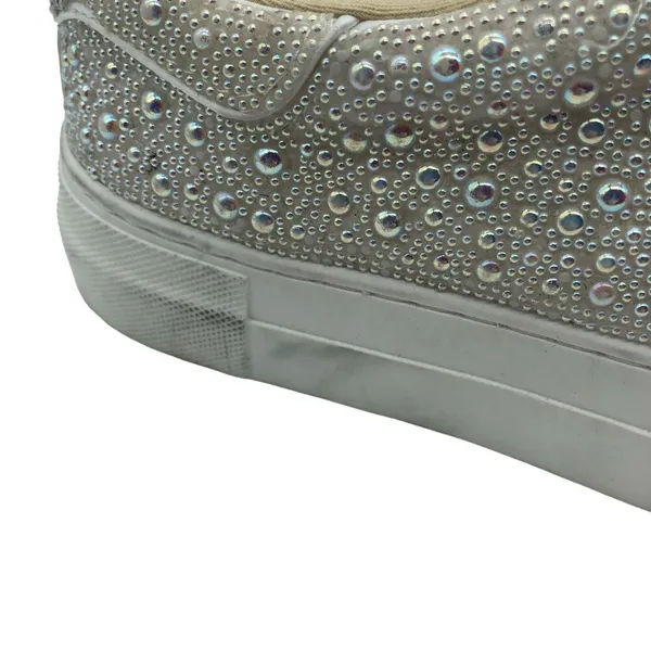 Betsey Johnson Sidny Pearl Sneakers Lace Up White 6.5 - Image 2