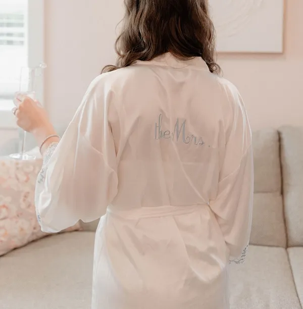 Bridal robe White Size M - Image 2
