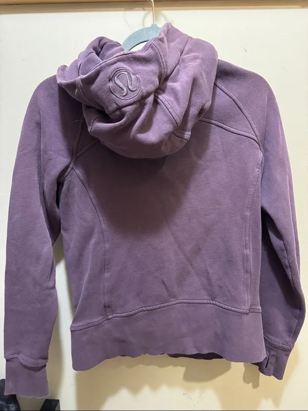 Lululemon Purple Hooded Zip-Up Sweatshirt - Image 4
