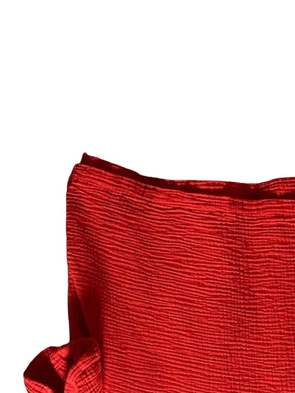 Magaschoni Organic Cotton Blouse Chili Red Size M Coastal Preppy Southern Beach - Image 6