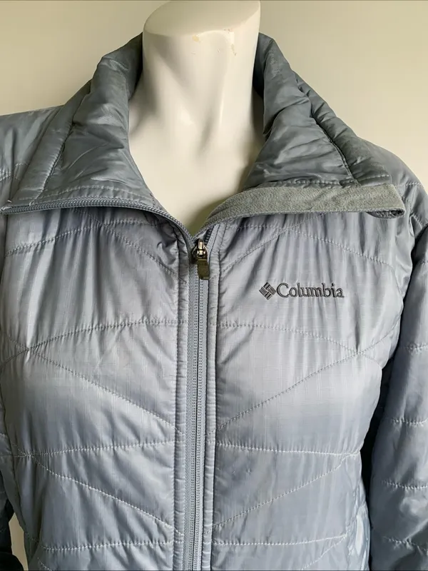 Columbia Omni-Heat gray women’s medium quilted puffer jacket - Image 2