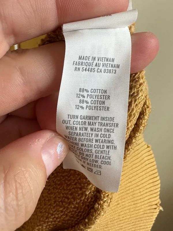 Aerie Lace Up Golden Mustard Relaxed Sweatshirt - Image 7