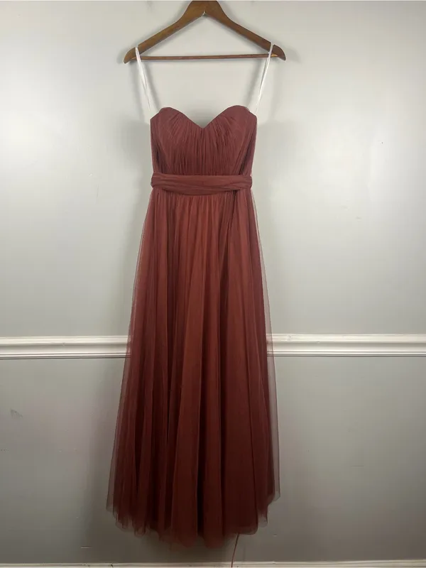 Revelry Rosalie Tulle Convertible Dress in cinnamon rose size 2 strapless - Image 2