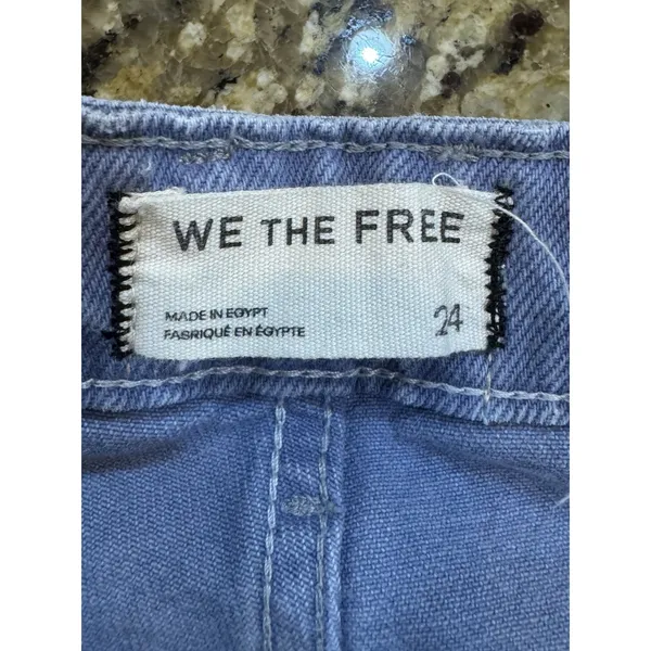 We The Free Deep Trance Dropped Boyfriend Jeans Size 24 Button Fly - Image 5