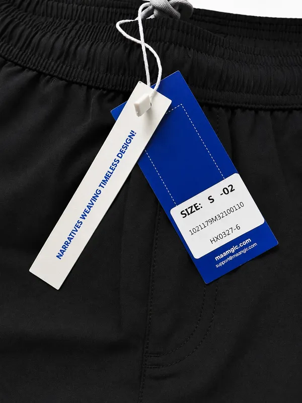Maamgic Men’s Athletic Running Shorts – Black, Size S - Image 6