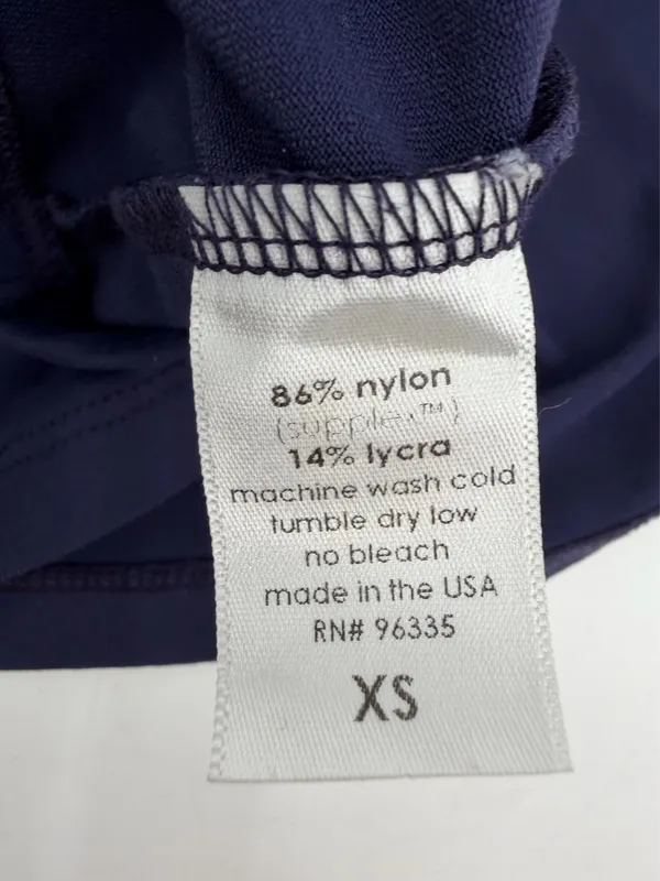 Susana Monaco Dress Womens XS Navy Blue Pleated Strapless Pocket Tube Minidress - Image 5