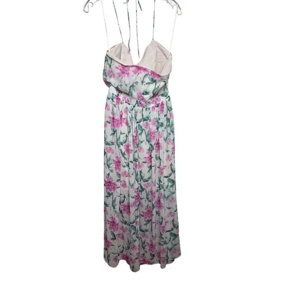 NWT Here Comes the Sun Beige Pink Floral Dress Sz. US M - Image 4