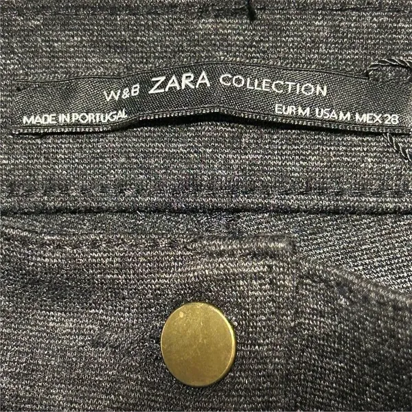Zara Women's Black High Rise Skinny Jegging Pants Size‎ M Casual - Image 8