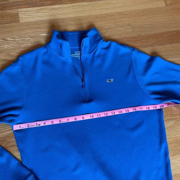 Vineyard Vines Quarter Zip Pullover Blue S - Image 5