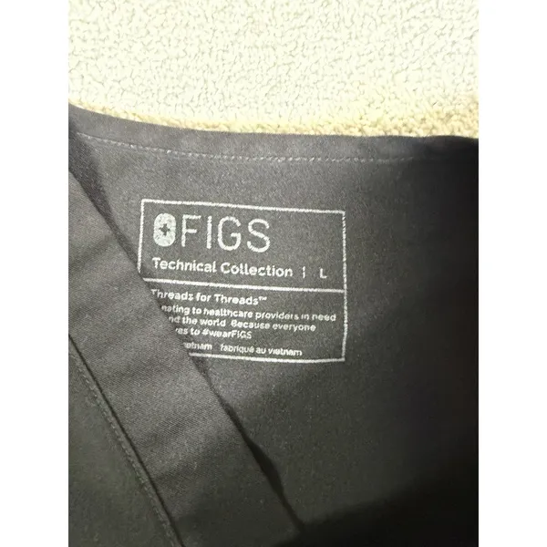 figs scrub set Mens tansen jogger pants (L Short) / leon top (L) Black - Image 4
