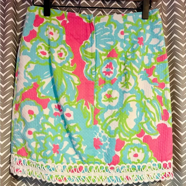 Lilly Pulitzer Lavender Skirt in 'It's A Delicacy' Print, Size 0 - Image 3