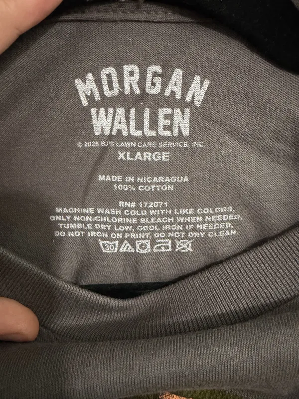 Morgan Wallen I'm The Problem Gray Graphic T-Shirt XL - Image 4