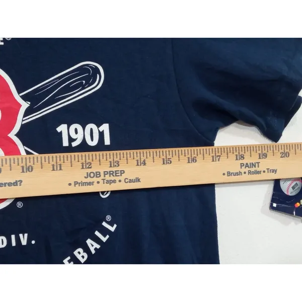 Soft As A Grape Women's T- Shirt Boston Red Sox Short Sleeve Blue Size Small - Image 9