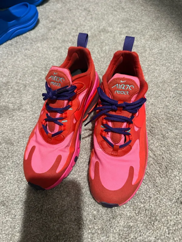 Nike Air Max 270 React Mystic Red Pink Blast Women’s 7 - Image 5