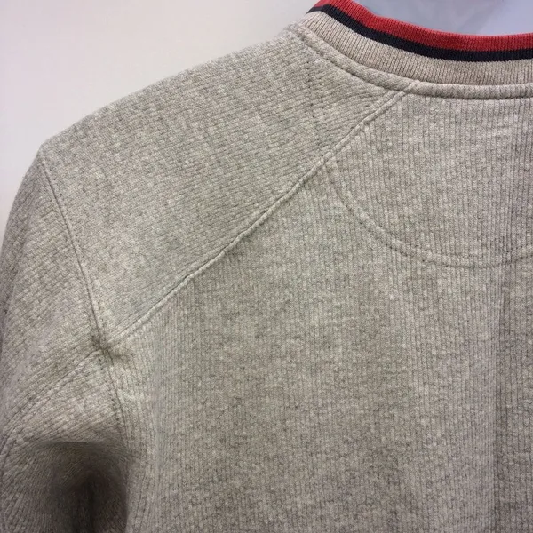 Disney Unisex Grumpy Gray w/Red/Black Trim Ribbed Textured Sweatshirt-Size Small - Image 8
