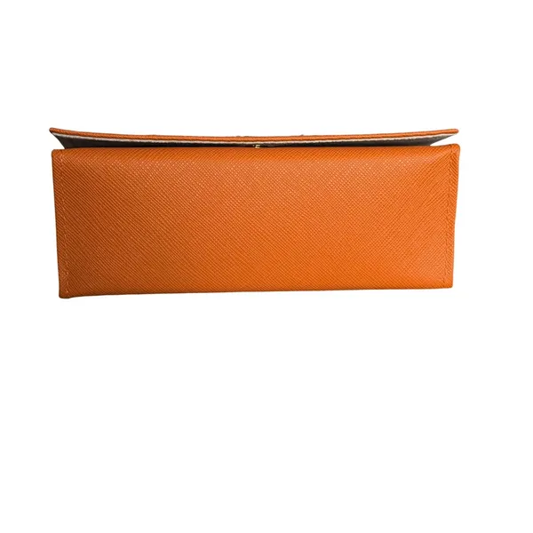 Tory Burch Glasses Case Womens One Size Orange Magnetic Hard Shell Logo - Image 8