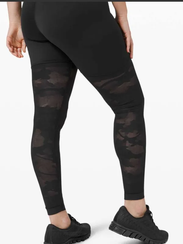 Lululemon Sheer Will High-Rise Tight 28" *Camo Black - Image 4