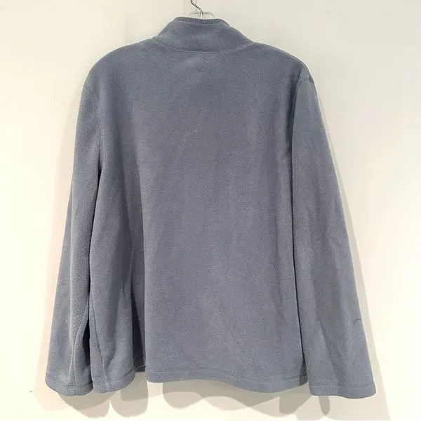Croft & Barrow Fleece Winter Jacket Women's‎ Size XL Blue Gray Cottagecore Snow - Image 7