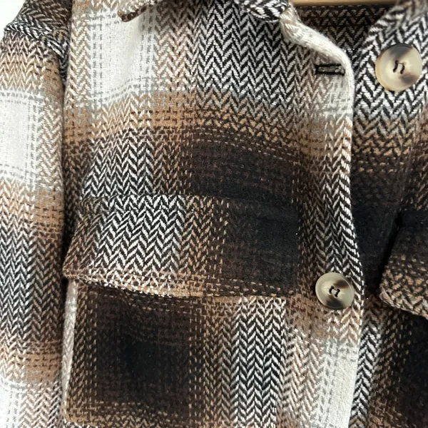 Sweet Lovely Herringbone Coat dress/shacket - Image 2