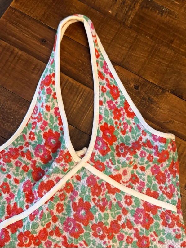 ZARA Floral‎ Halter Mini Dress - Image 3