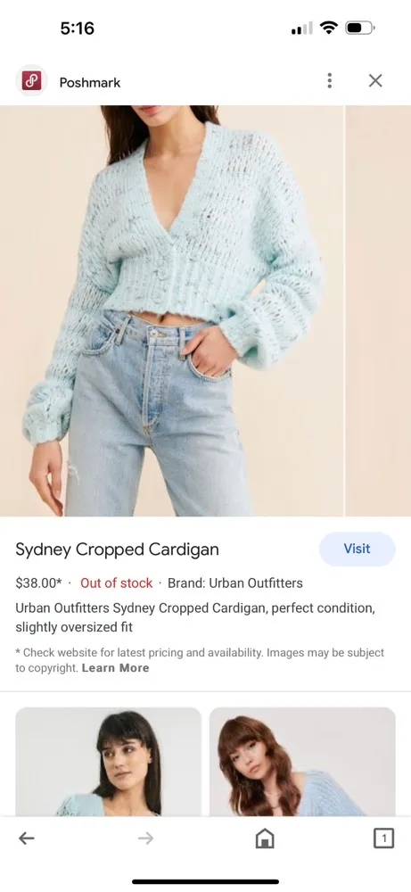 Urban Outfitters Chunky Blue Knit Sweater - Image 4