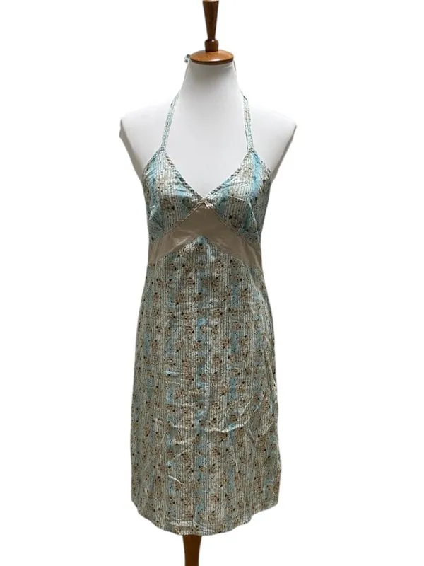 Route 66 Y2K Babydoll Dress Blue Size 10 Summer Festival Boho Cottagecore Beach - Image 2